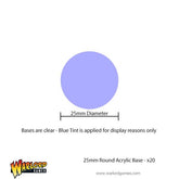 25mm Round Acrylic Bases